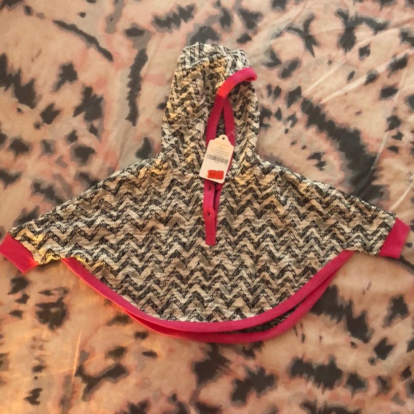 Baby Girl Pullover Shaw w/ Hood - Picture 1 of 1